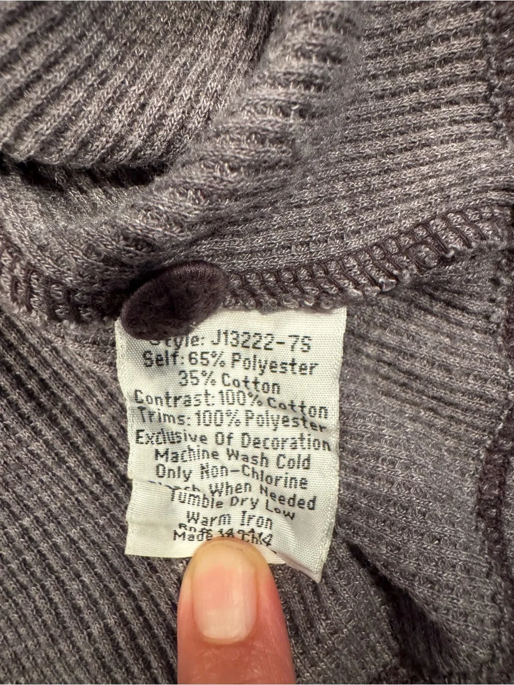 JOHNNY WAS Ulla Thermal Henley size XL - Picture 5 of 5